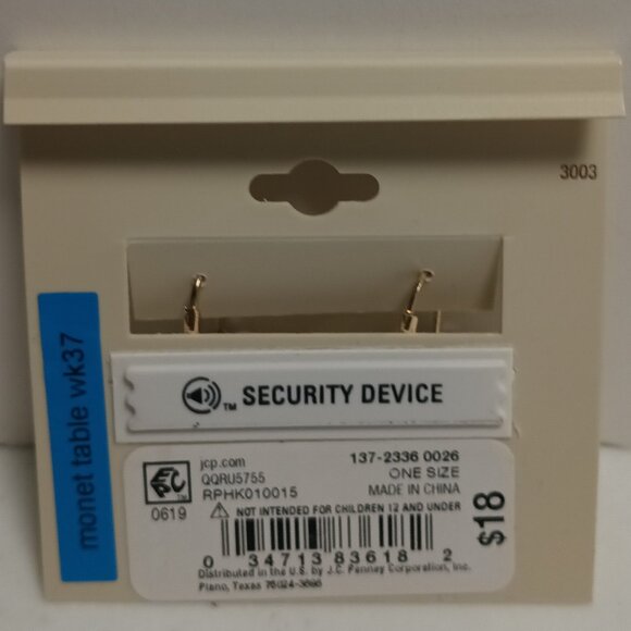 MONET EMERALD QUEEN EARRINGS - Picture 2 of 2